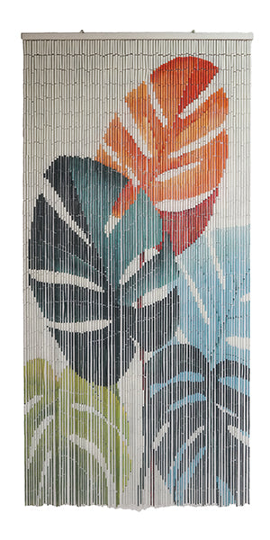 Vietbud Decor Bamboo Curtain Room Divider – Cranes with Red Sun Artwork, 90 × 200 cm – Natural Vietnamese Handcrafted Panel for Doorway, Wall Decor & Insect Barrier
