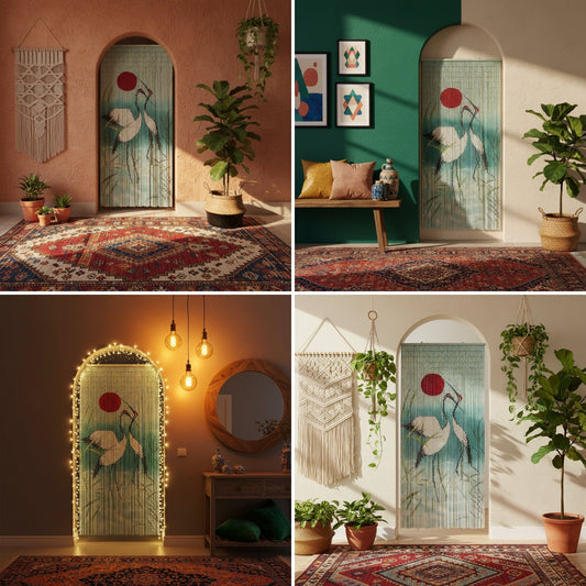 ※5: Bohemian Doorway Magic: 5 Stunning Entryway Makeover Ideas