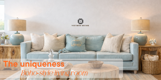 The uniqueness of a Boho‑style living room