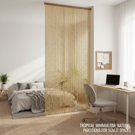※11: Bamboo Bead Curtains Transform Tiny Spaces Into Functional Zones