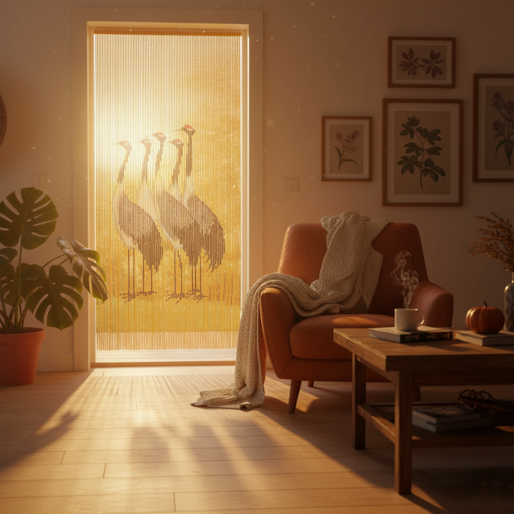 ※23: Summer to Fall Decor Magic: Beaded Curtains for Every Season