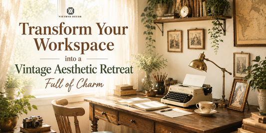 Transform Your Workspace Into A Vintage Aesthetic Retreat Full Of Charm