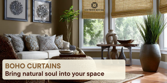 Boho Curtains bring natural soul into your space