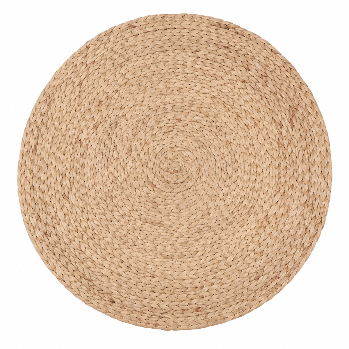 Vietbud Decor Water Hyacinth Round Handwoven Area Rug, 3 ft (91cm)