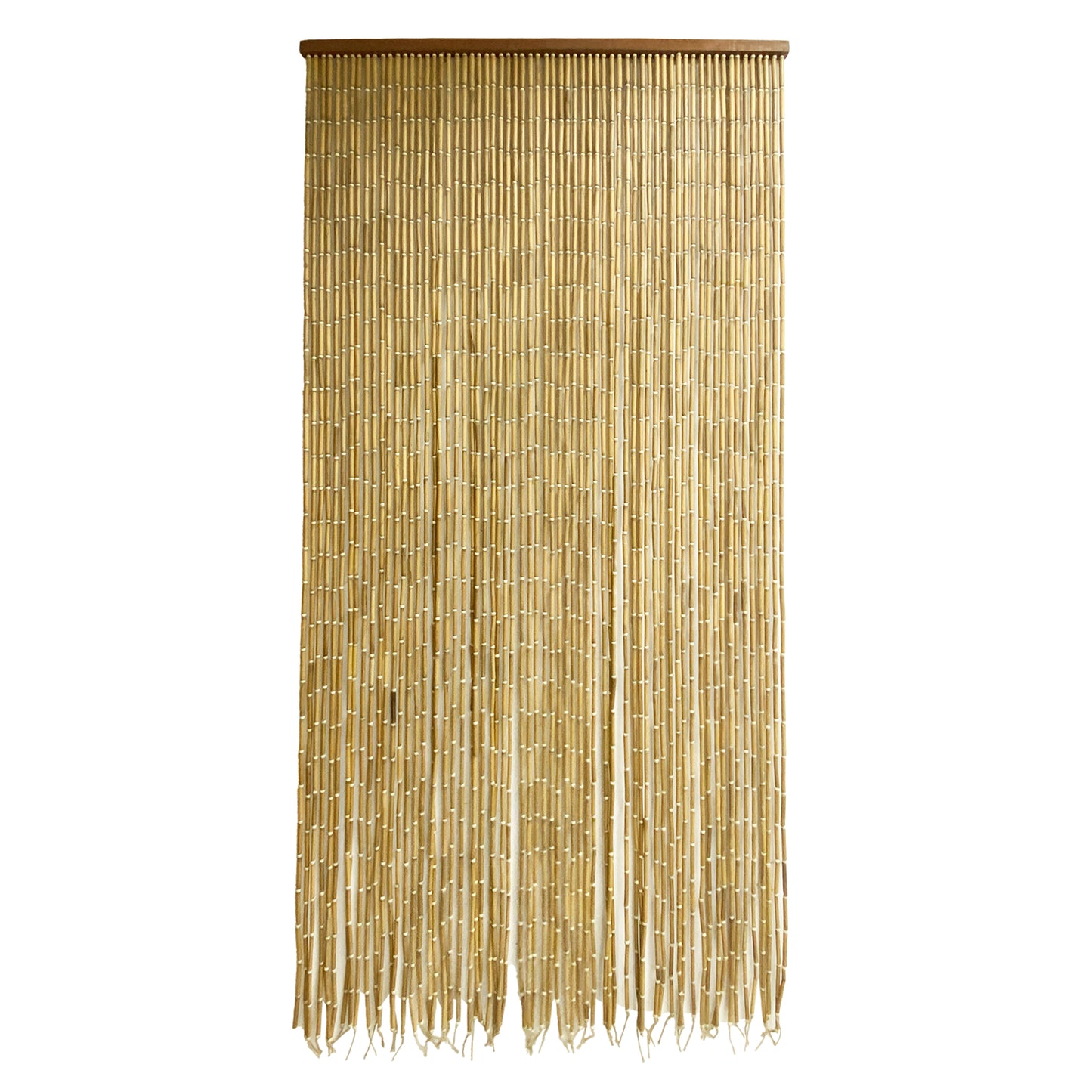 Vietbud Décor Natural Bamboo Curtain Wall Art, Decorative Room Divider, Natural Vietnamese Craft, Indoor Hanging Bamboo Blinds, Sturdy Hook, Easy to Clean, 35.43 x 78.74 Inches