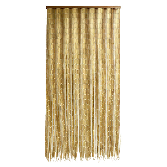 Vietbud Décor Natural Bamboo Curtain Wall Art, Decorative Room Divider, Natural Vietnamese Craft, Indoor Hanging Bamboo Blinds, Sturdy Hook, Easy to Clean, 35.43 x 78.74 Inches